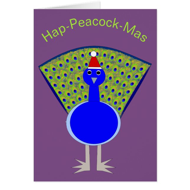 Funny Christmas Peacock (Vorne)