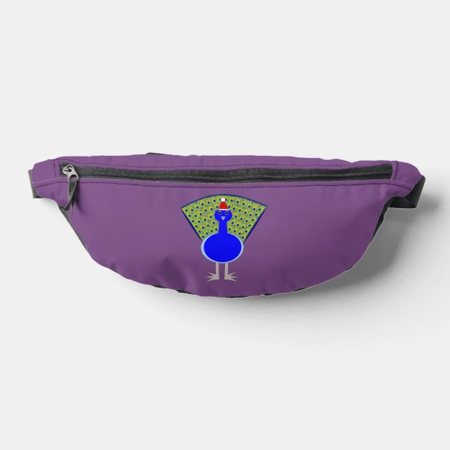 Funny Christmas Peacock Bauchtasche (Ablage )
