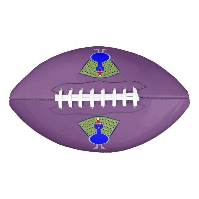 Funny Christmas Peacock Football (Vorderseite)