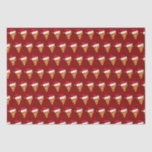 Funny Christmas Pizza Slices in Weihnachtsmannmütz Seidenpapier<br><div class="desc">Funny Pizza Liebhaber Weihnachtspapier für ein italienisches Restaurant. Niedliche Pepperoni Scheiben mit einem unglaublich witzig Weihnachtsmann,  der in einem lustigen roten Ferien-Muster.</div>