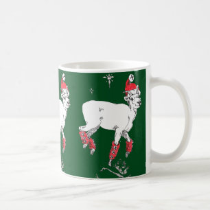 Funny Christmas Pranding Dall Sheep Ram Cup Kaffeetasse