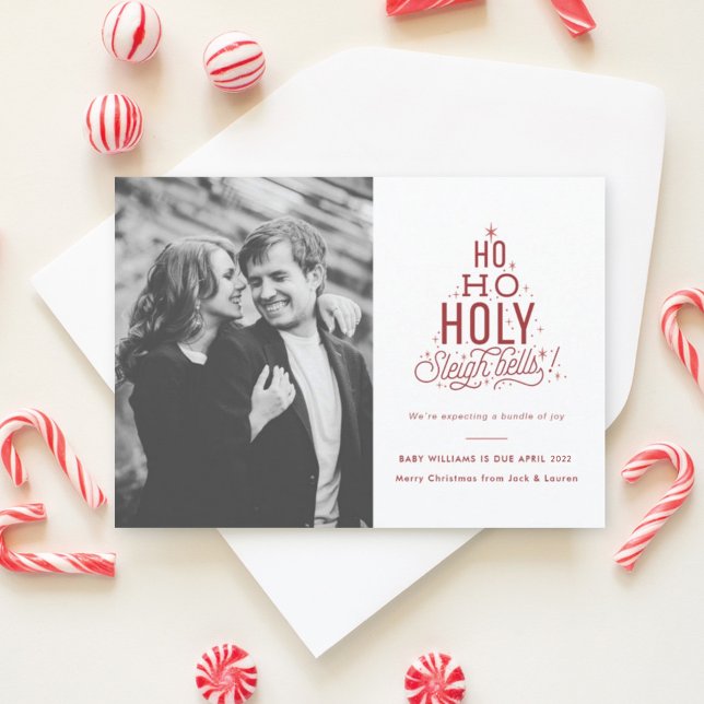 Funny Christmas Pregnancy Ankündigung Ho Ho Heilig (Von Creator hochgeladen)