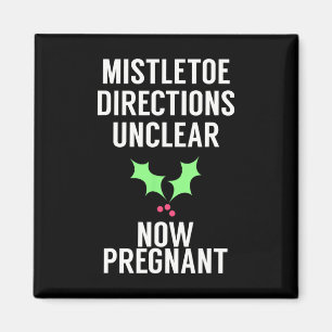 Funny Christmas Prenouncancy Ankündigung T-Shirt f Magnet