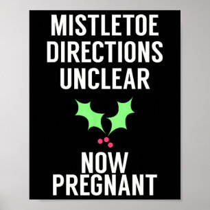 Funny Christmas Prenouncancy Ankündigung T-Shirt f Poster