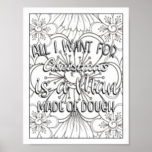 Funny Christmas Quotes Adultfarben Poster