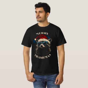 Funny Christmas Raccoon T-Shirt