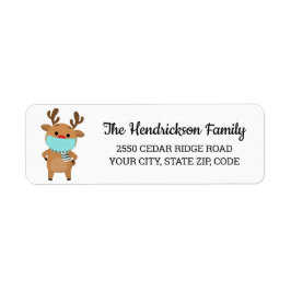 Funny Christmas Rentier Tragen GesichtMaske Custom