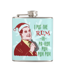 Funny Christmas Retro Rum Drink Man Holiday