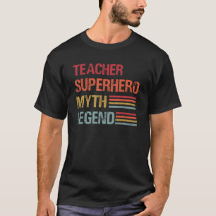Funny Christmas Retro Style Teacher Superhelder My T-Shirt
