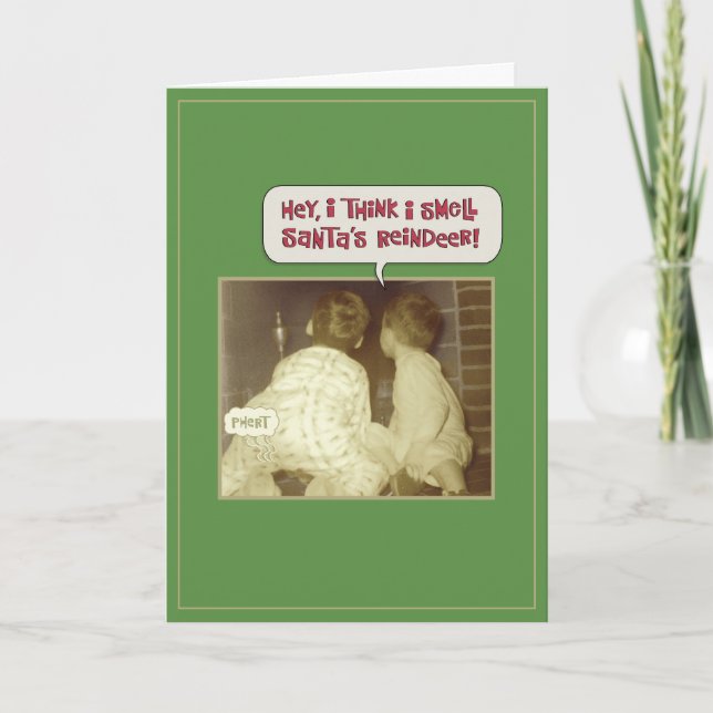 Funny Christmas Riech Feiertagskarte (Vorderseite)