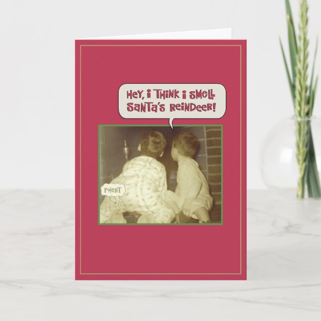 Funny Christmas Riech Feiertagskarte (Vorderseite)