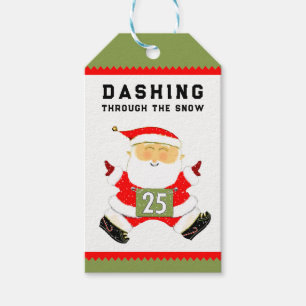 Funny Christmas Runner Geschenkanhänger