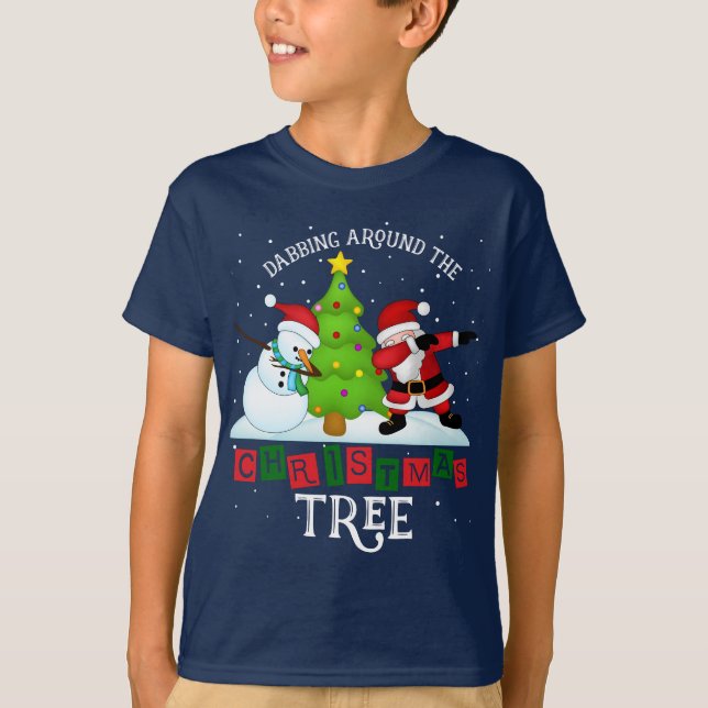 Funny Christmas Santa Dabbing T - Shirt (Vorderseite)