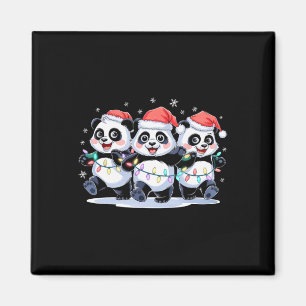 Funny Christmas Santa Reindeer Niedlich Panda Sant Magnet