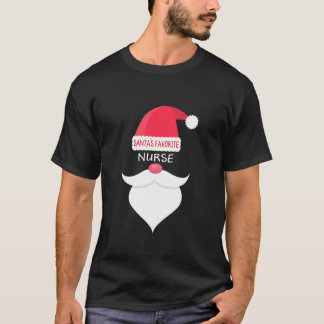 Funny Christmas Santa s Lieblings-Krankenschwester T-Shirt