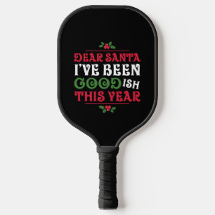 Funny Christmas Sayings Pickleball Schläger