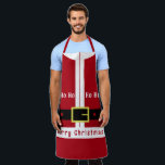 Funny Christmas Schürze mit Santa Design<br><div class="desc">Frohe Weihnachtslustige Schürze mit Weihnachtsmann Design Geschenke für jedermann - Wählen / Fügen Sie Ihren einzigartigen Text / Name / Farbe - Make Your Special Gift - Neu vergrössern und verschieben oder entfernen und fügen Sie Elemente / Text mit Anpassungs-Tool ! Design von MIGNED. Bitte schauen Sie sich meine anderen...</div>
