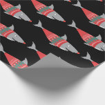 Funny Christmas Shark Wrapping Paper Geschenkpapier<br><div class="desc">Funny Hai am Tragen seines Lieblings Weihnachtspullover zu feiern die Ferien!</div>