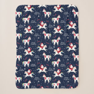 Funny Christmas Sherpa Blanket Sherpadecke