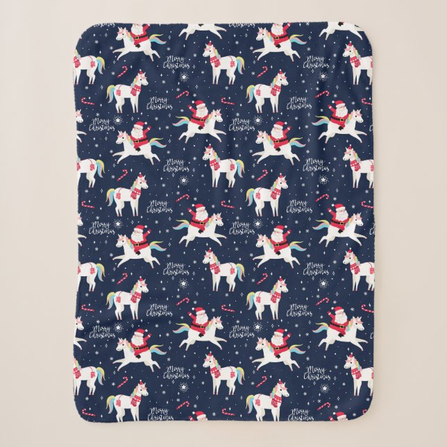 Funny Christmas Sherpa Blanket Sherpadecke (Vorderseite)