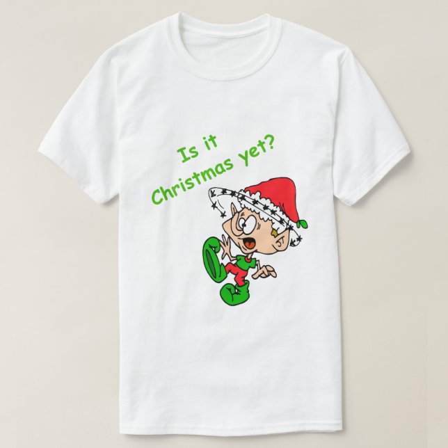 Funny Christmas Shirt Niedlich Elf Holiday Stress (Design vorne)