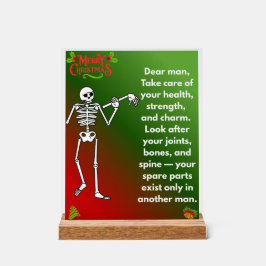 Funny Christmas Skeleton Wishes for man