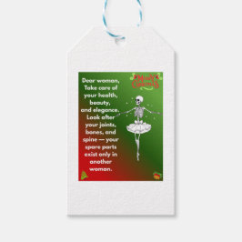 Funny Christmas Skeleton Wishes for woman Geschenkanhänger