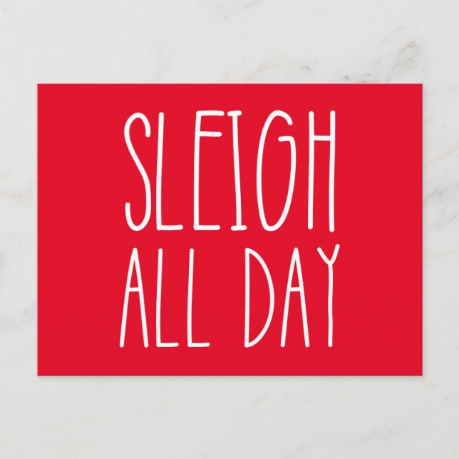 Funny Christmas Slogan Postkarten (Vorderseite)