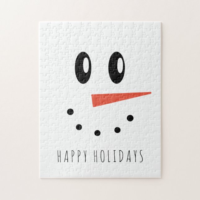 Funny Christmas Snowman Face (Vertikal)