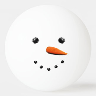 Funny Christmas Snowman Tischtennisball