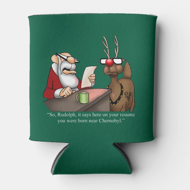Funny Christmas Spaß Dosenkühler (Vorderseite)