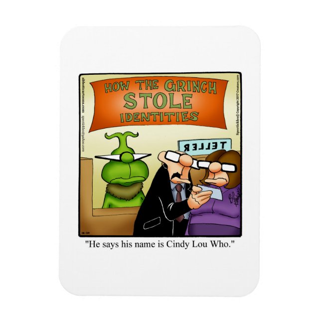 Funny Christmas Spaß Magnet Geschenk (Vertikal)