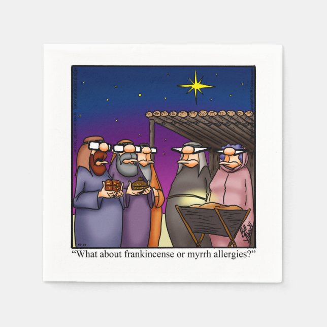 Funny Christmas Spaß Party Napkins Serviette (Vorderseite)