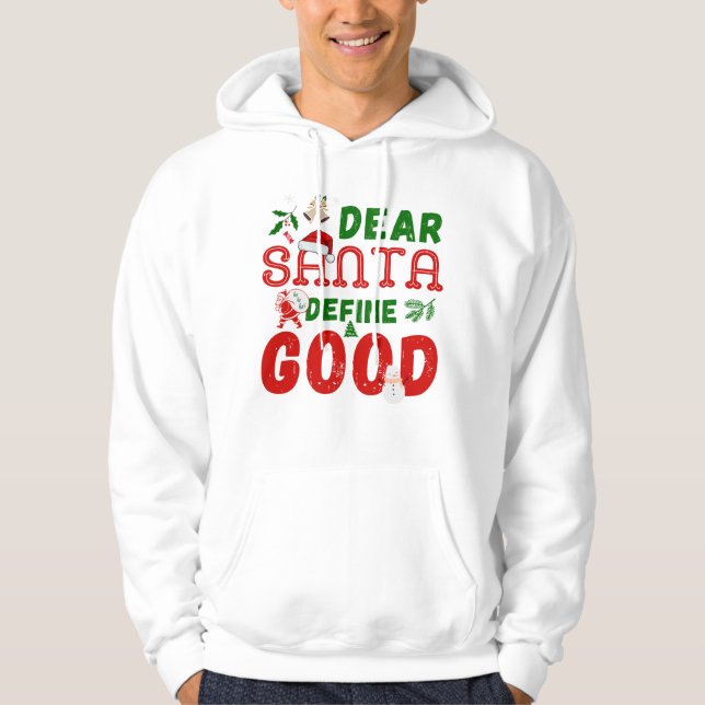 Funny Christmas Sprichwort Liebe Santa Definition  Hoodie (Vorderseite)