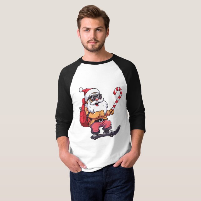 Funny Christmas Streetwear Outfit T-Shirt (Vorne ganz)