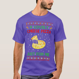 Funny Christmas Sweater Eine köstliche Käse Pizza  T-Shirt