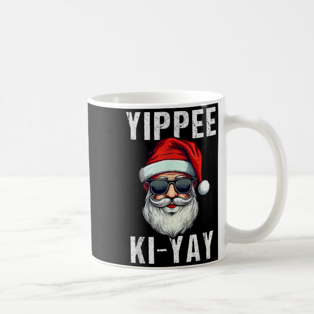 Funny Christmas Sweater Yippee-ki-yay Xmas , Uni-a Kaffeetasse (Rechts)