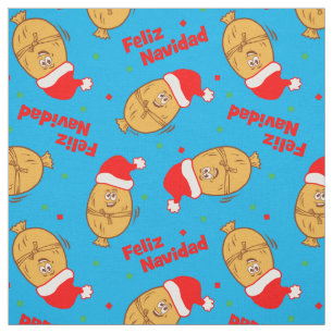 Funny Christmas Tamales Pattern Stoff
