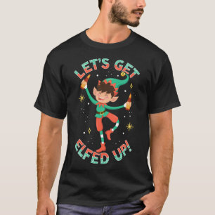 Funny Christmas Tree Lights Ugly Sweater Let's get T-Shirt