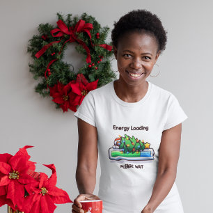Funny Christmas Tree Saison Loading Progress Bar T-Shirt