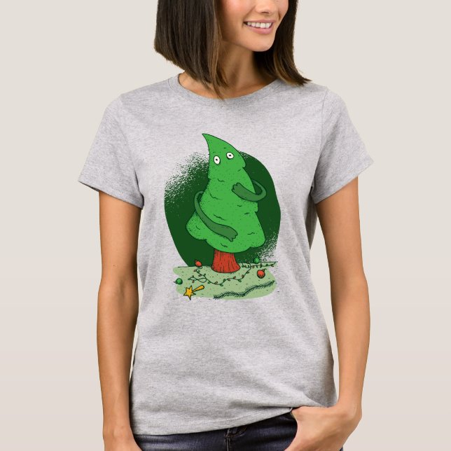 Funny Christmas Tree T - Shirt (Vorderseite)