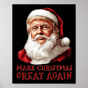 Funny Christmas Trump Weihnachtsmann WeihnachtsWei Poster