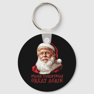 Funny Christmas Trump Weihnachtsmann WeihnachtsWei Schlüsselanhänger
