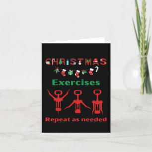 Funny Christmas Übungen wiederholen sich nach Beda Feiertagskarte