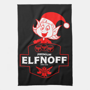 Funny Christmas Vodka Geschirrtuch