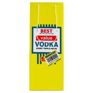 Funny Christmas Vodka Label Geschenktüte Für Weinflaschen