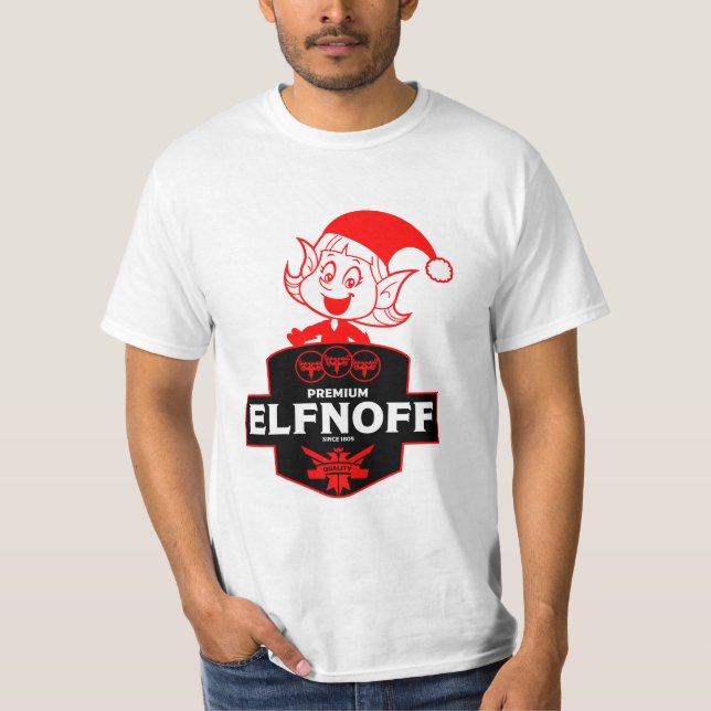Funny Christmas Vodka T-Shirt (Vorderseite)