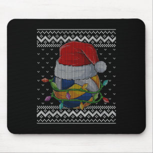 Funny Christmas Volleyball Weihnachtsmannmütze Xma Mousepad
