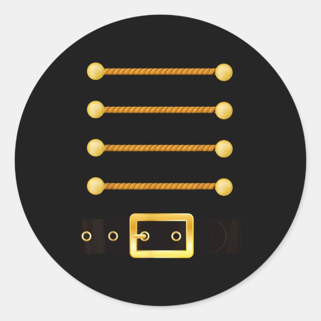 Funny Christmas With Nutcracker Costume  Runder Aufkleber (Vorderseite)