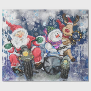 Funny Christmas Wrapping Papier Happy Best Friends Geschenkpapier